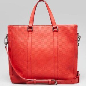 Louis Vuitton Fusain Damier Infini Leather Tadao PM Tote Bag